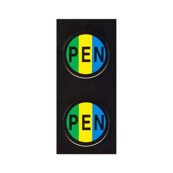 Label PE/N, green-yellow/blue image 1