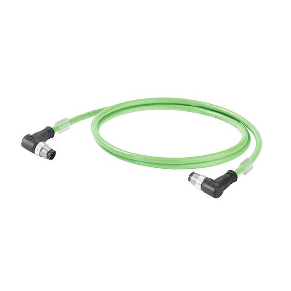 PROFINET Cable (assembled), M12 D-code – IP 67 angled pin, M12 D-code  image 1