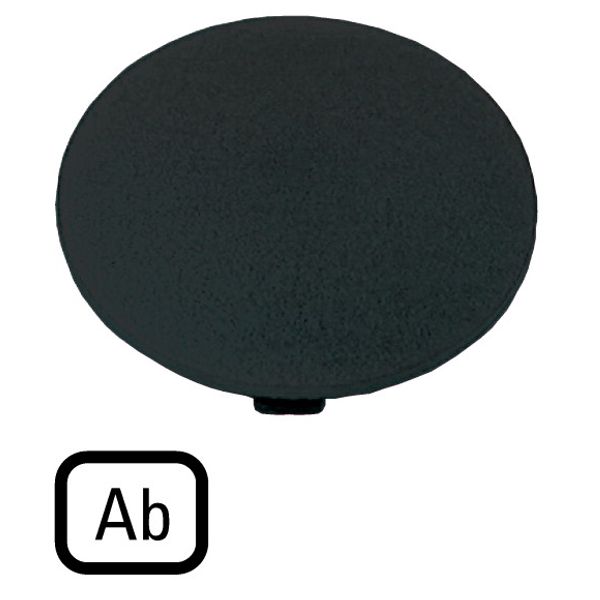 Button plate, mushroom black, AB image 1