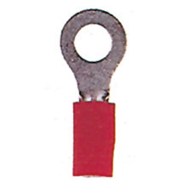 Insulated ring connector terminal M4 red, 0.5-1.5mmý image 1
