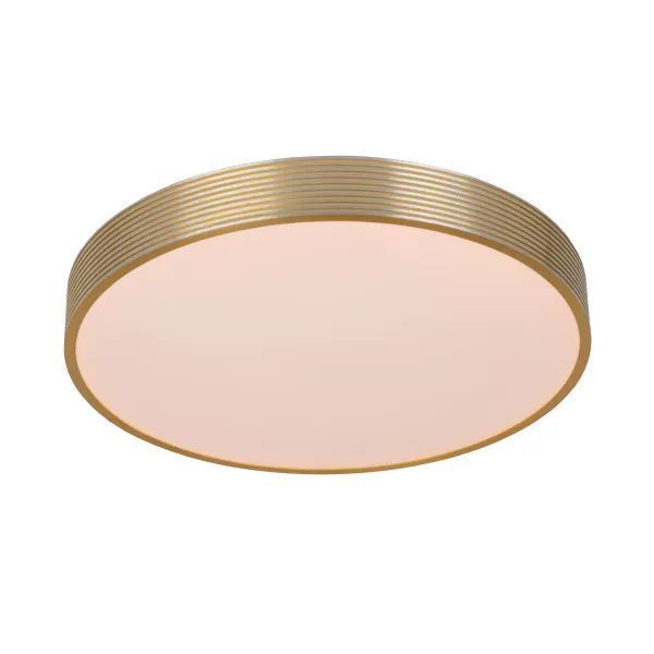 Lucide MALIN - Flush ceiling light - Ø 39 cm - LED Dim. - 1x24W 2700K - 3 StepDim - Matt Gold / Brass image 1