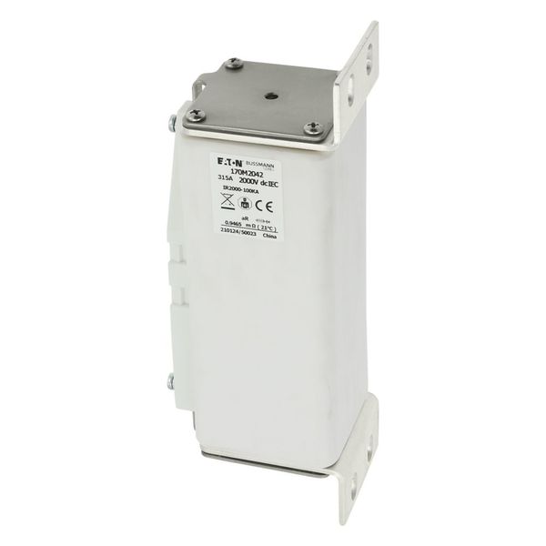 Fuse-link, high speed, 315 A, DC 2000 V, 65 x 89 x 213 mm, aR, IEC, with indicator image 6