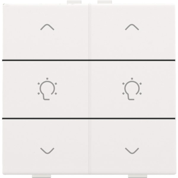 Double dimming control for Niko Home Control, white coated image 1