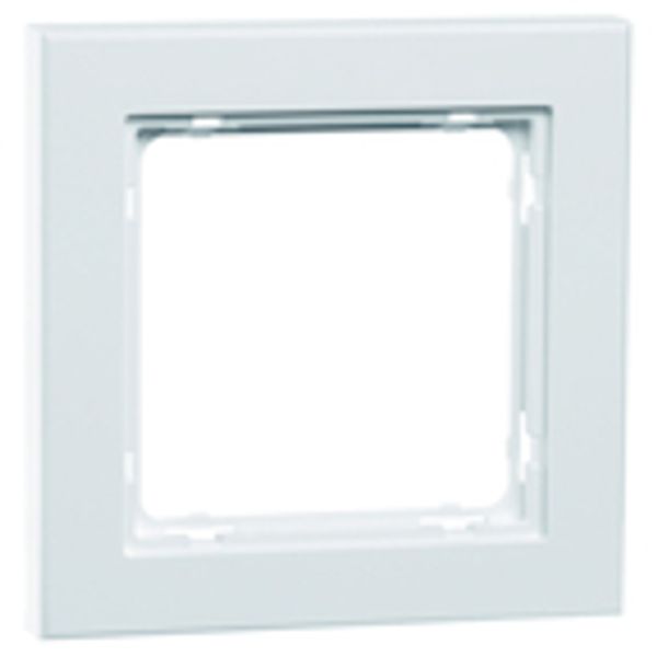 cover frame NOVA basic, 1-fold, pure white image 1