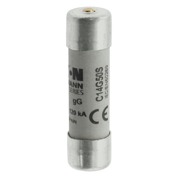 Fuse-link, LV, 50 A, AC 400 V, 14 x 51 mm, gL/gG, IEC, with striker image 18