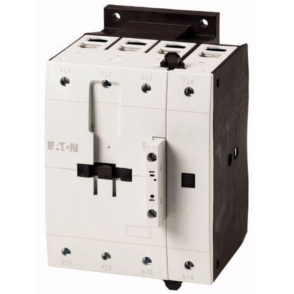 Contactor, 4 pole, 125 A, RDC 24: 24 - 27 V DC, DC operation image 1