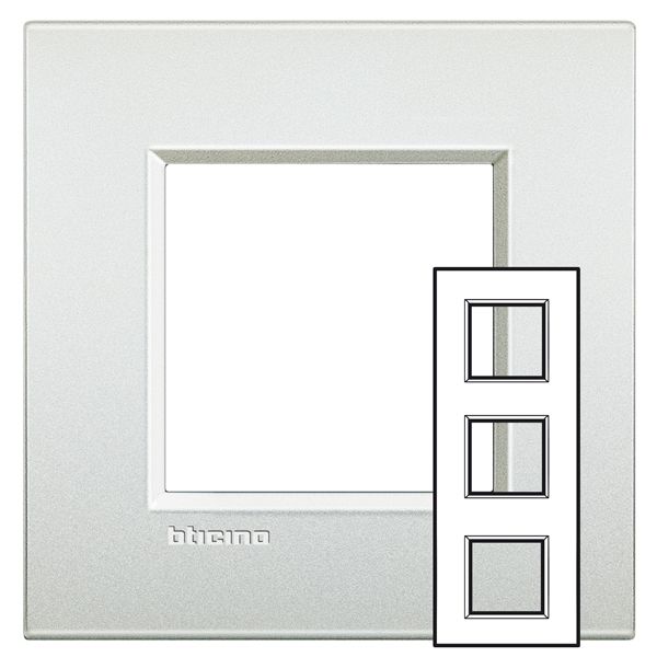 LL - COVER PLATE 2X3P 71MM PEARL WHITE image 1