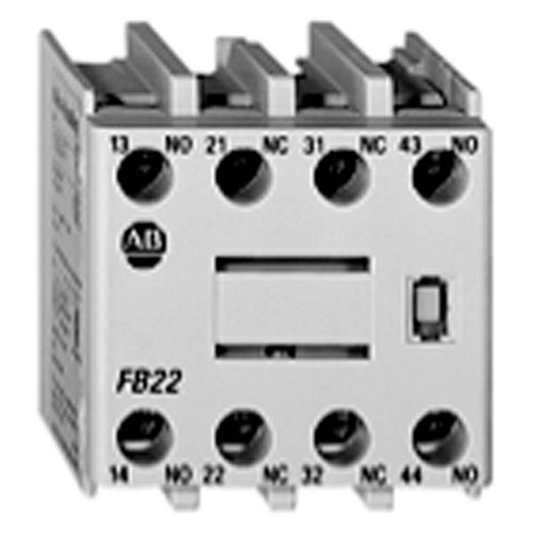 Auxiliary Contact, 3NO & 1NC, Screw Terminal, Front Mounting, For 100-C Contactors image 1