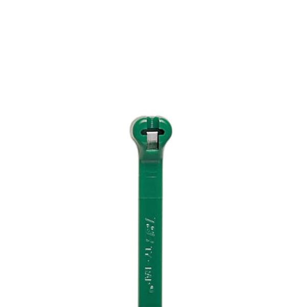 TY23M-5 CABLE TIE 18LB 4IN GREEN NYLON 2-PC image 3
