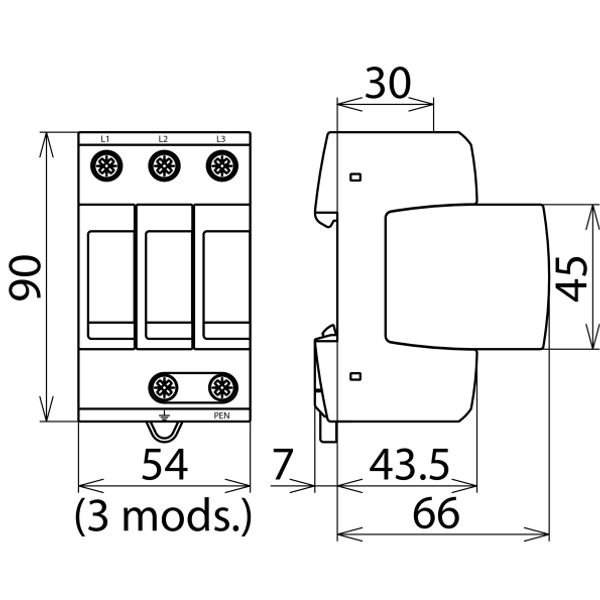 DEHNguard M surge arrester image 2