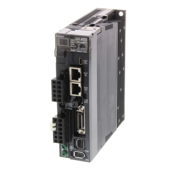 G5 Series servo drive, EtherCAT type, 400 W, 1~ 200 VAC R8DK9142F image 1