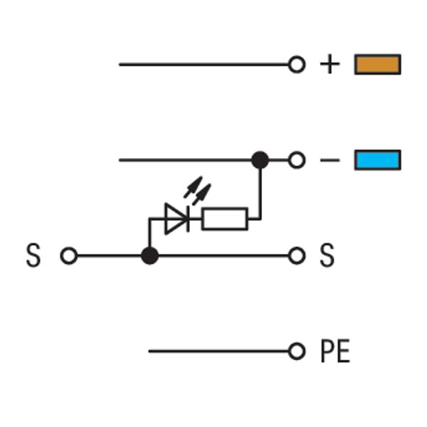4-conductor sensor terminal block LED (red) for PNP-(high-side) switch image 4