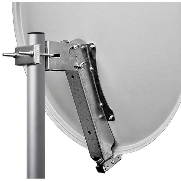 SAT Antenna  80/75cm, Steel, 39dB, foldable feed-arm, white image 5