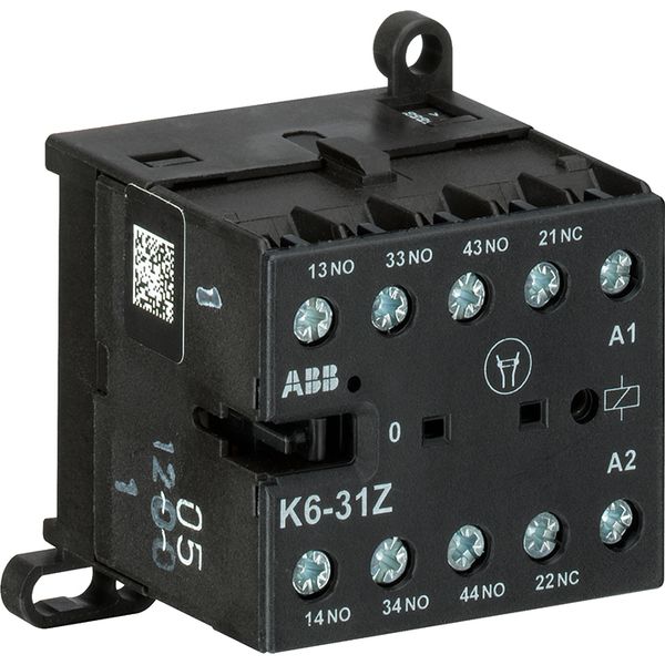 K6-31Z-84 Mini Contactor Relay 110-127V 40-450Hz image 1