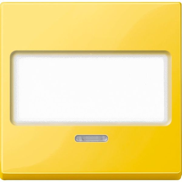 Rocker with label and control window, yellow, system M image 1