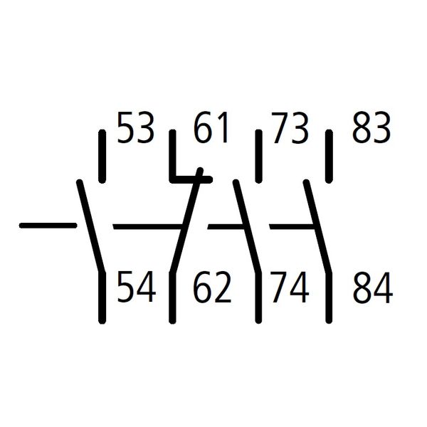 Auxiliary contact for auxiliary contacter, 3 NO 1 NC image 2