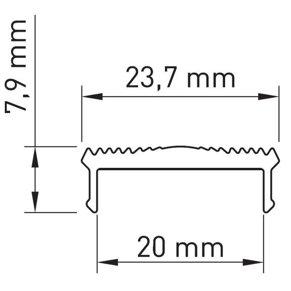 PMMA cover TB 10ø L-2000 W-24mm H-8mm image 4