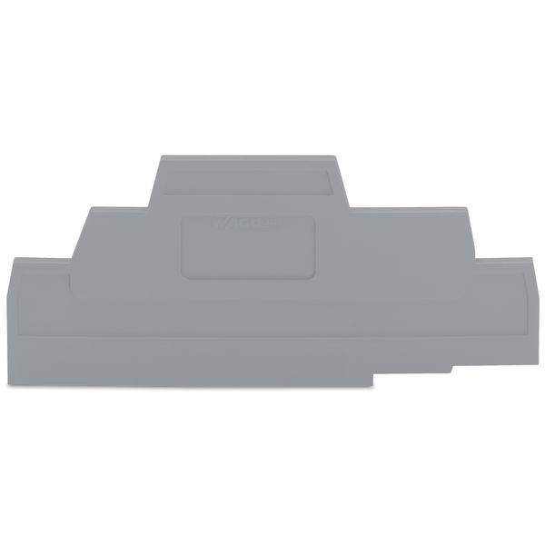 End and intermediate plate 2.5 mm thick gray image 1