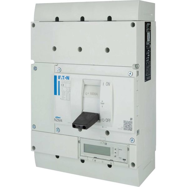 NZM4 PXR25 circuit breaker - integrated energy measurement class 1, 1600A, 4p, variable, Screw terminal image 13