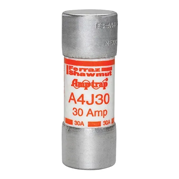 Fuse A4J - Class J - Fast-Acting 600VAC 300VDC 30A Ferrule image 1