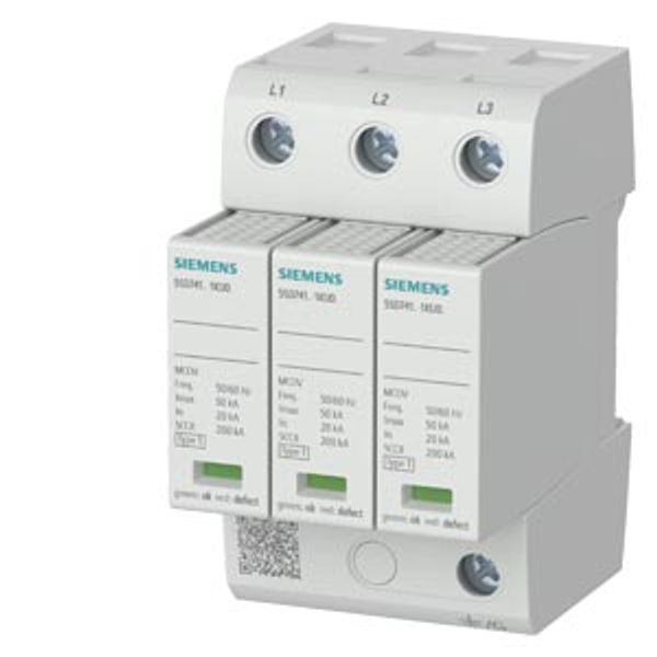 surge arrester UL, type 1 3-pole, 480Y/277V (wye) with remote signaling contact The device only has cULus certification and no CE marking image 1