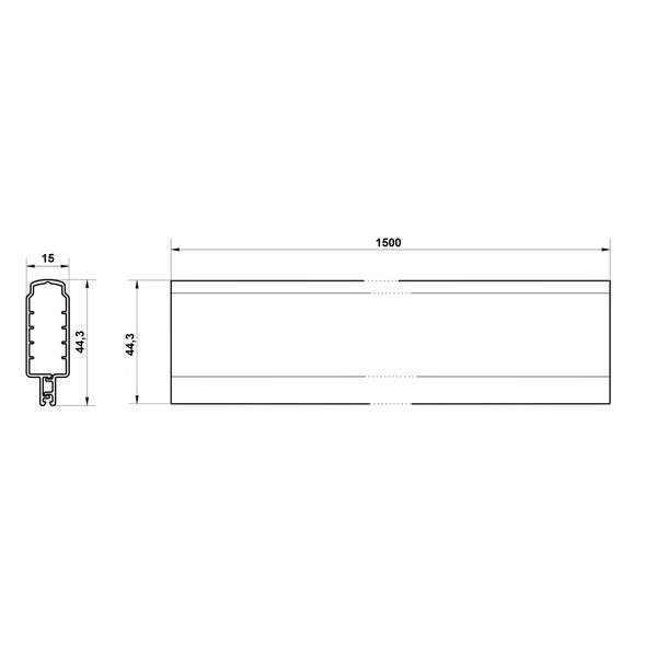 Busbar protection profile 12-30 x 10, 1,5 m image 3
