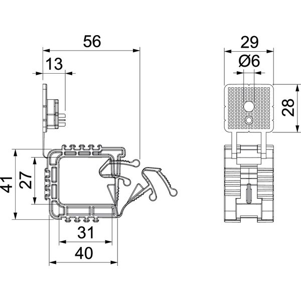 2031 10 SP Grip collecting clamp with arrangement contour 10x NYM3x1,5 image 2
