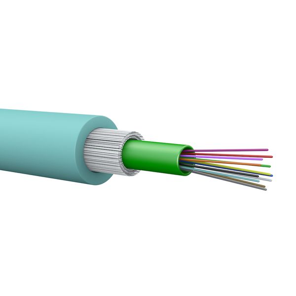 Fiber cable OM4 loose tube 12 cores indoor/outdoor LSZH Cca image 2