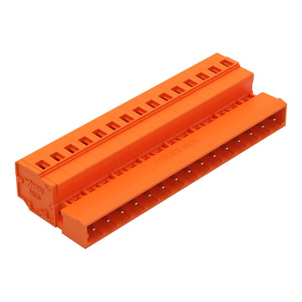 1-conductor male connector CAGE CLAMP® 2.5 mm² orange image 1