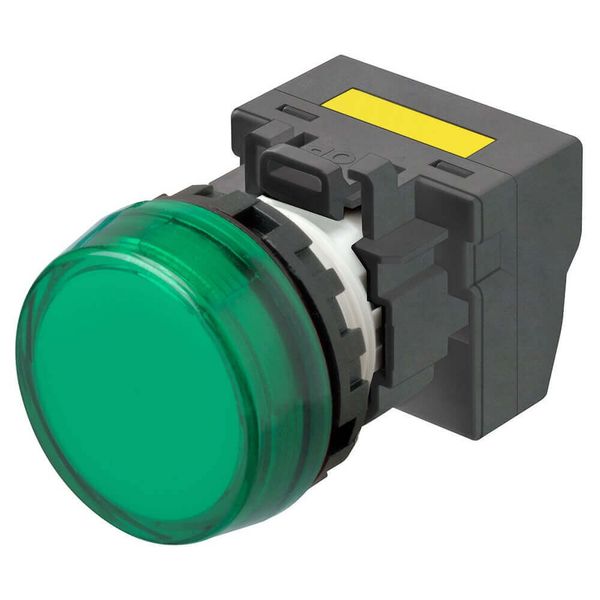 M22N Indicator, Plastic flat etched, Green, Green, 220/230/240 V AC, p image 2