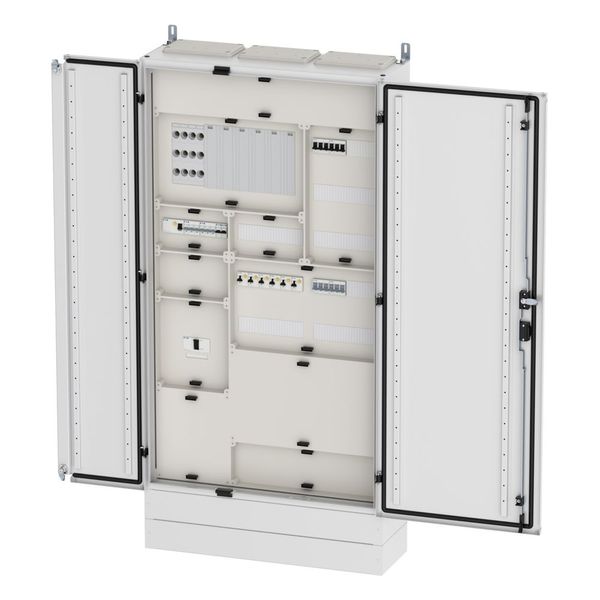 Floor-standing distribution board EMC2 empty, IP55, protection class II, HxWxD=1700x1050x270mm, white (RAL 9016) image 3