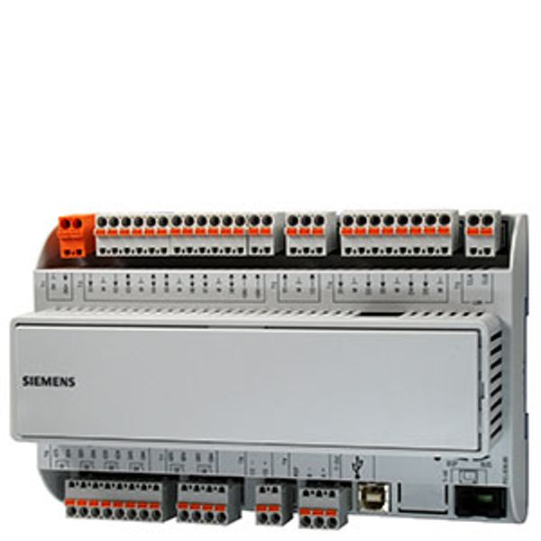 POL636.00/STD - Climatix POL636.00/STD HVAC controller; 24 VAC/DC; 21 I/O; RS485, KNX, LON; Modbus, PL-Link, LON; SD card image 1