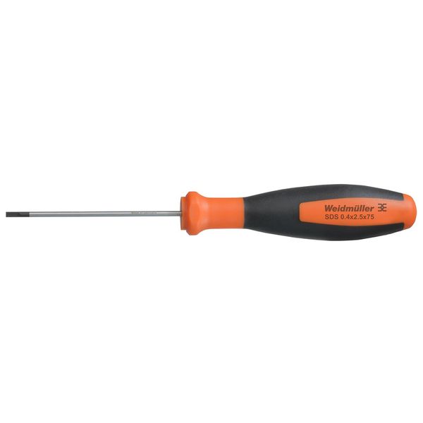 Slotted screwdriver, Blade thickness (A): 0.4 mm, Blade width (B): 2.5 image 1