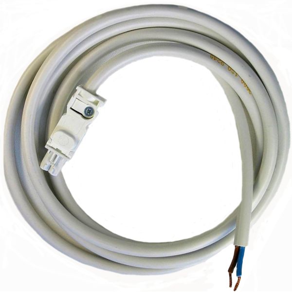 AC connection cable 2x1.5mm², 2m lang + female plug/ white (07L.01) image 1