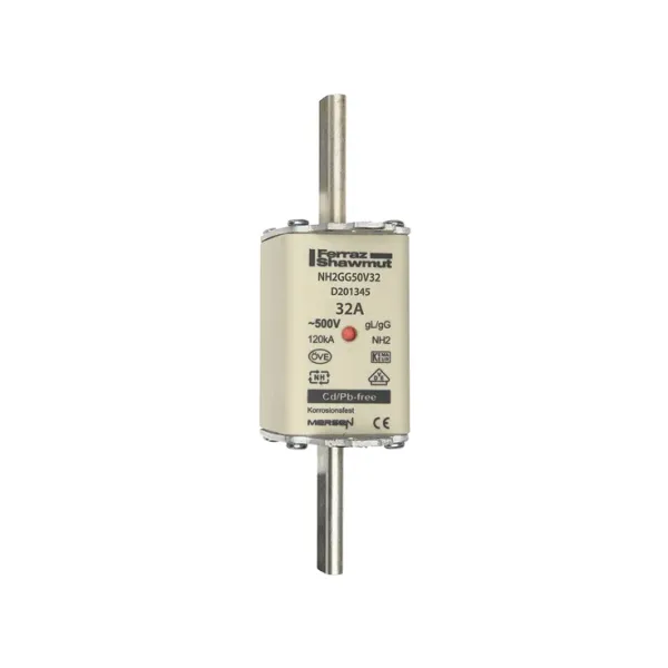 Fuse-link NH2 gG 500VAC 32A live tags Double indicator image 2