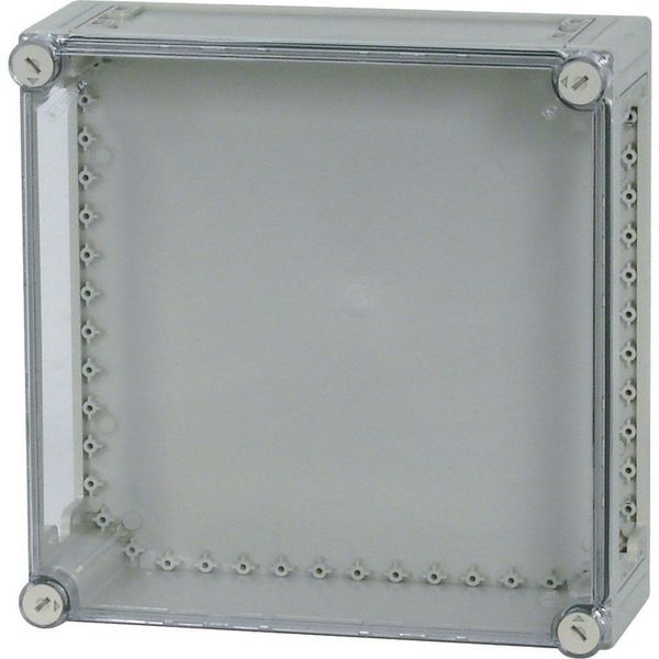 Insulated enclosure, top+bottom open, HxWxD=375x375x150mm image 3