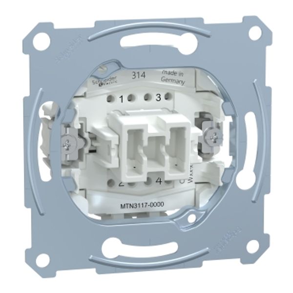 Intermediate switch insert 1 pole, flush-mounted, 10 AX, AC 250 V, screwl. term. image 2