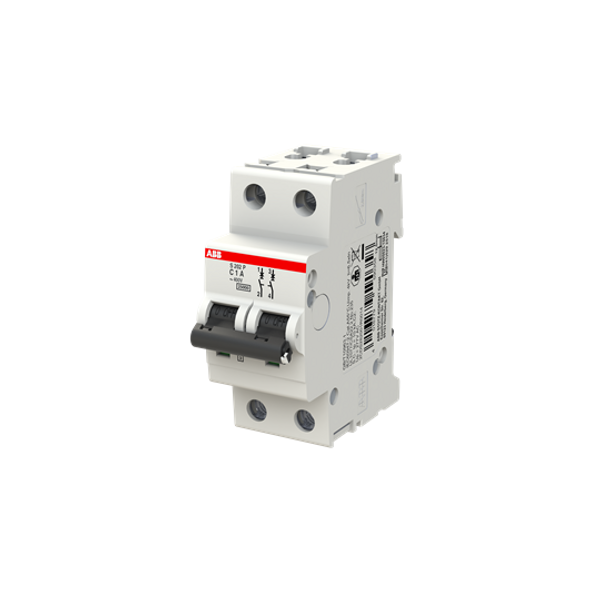S202P-C1 Miniature Circuit Breaker - 2P - C - 1 A image 5