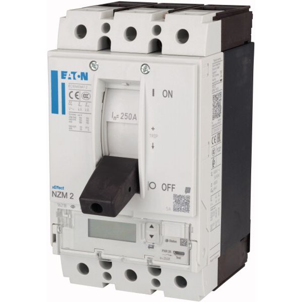 NZM2 PXR25 circuit breaker - integrated energy measurement class 1, 250A, 3p, Screw terminal image 5