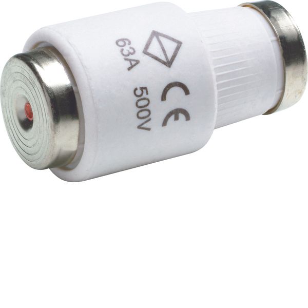 Fuse DIII E33 63A 500V, tripping characteristic fast, with indicator image 1