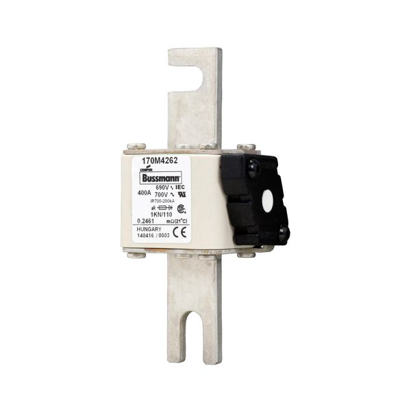 Fuse-link, high speed, 400 A, AC 690 V, DIN 1, 53 x 69 x 138 mm, aR, DIN, IEC, single indicator image 7