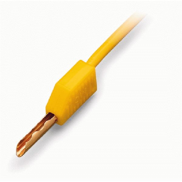Test plug;2.3 mm Ø;with 500 mm cable;yellow image 1