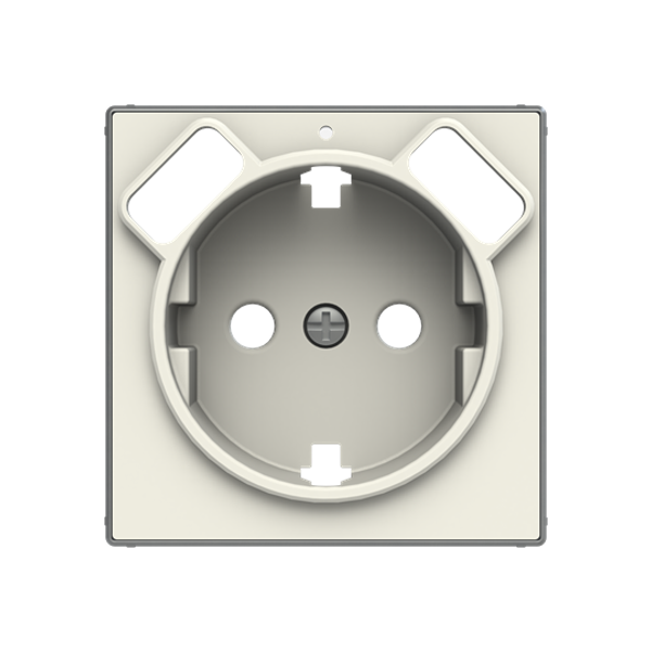 8588.3 BL Cover plate for Schuko socket outlet - Soft White Socket outlet Central cover plate White - Sky Niessen image 1