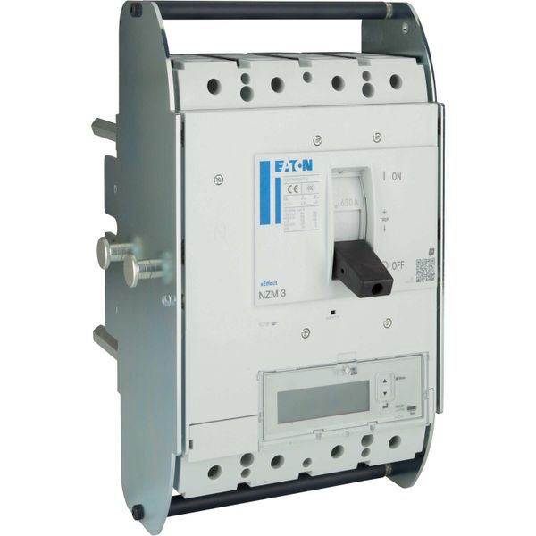 NZM3 PXR25 circuit breaker - integrated energy measurement class 1, 630A, 4p, variable, withdrawable unit image 16