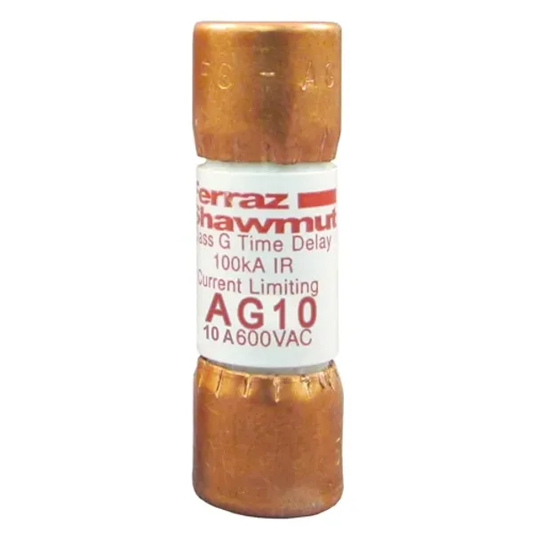 Fuse AG - Class G 600VAC 10A Time Delay Ferrule image 1