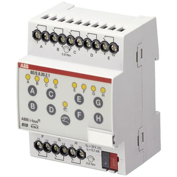 BE/S8.20.2.1 Binary Input, 8-fold, Contact Scanning, MDRC image 1