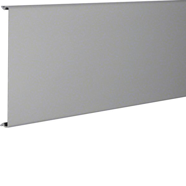 Lid made of PVC for slotted panel trunking BA6 150mm stone grey image 1