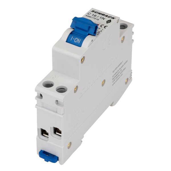 Miniature Circuit Breaker (MCB) AMPARO 6kA, C 16A, 1+N, 1MW image 5