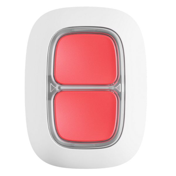 DoubleButton White - Wireless Hold-up Device (AJ-DOUBLEBUTTON) image 1