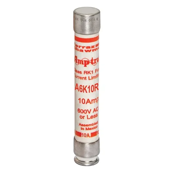 Fuse A6K-R - Class RK1 - Fast-Acting 600VAC 300VDC 10A Ferrule image 1